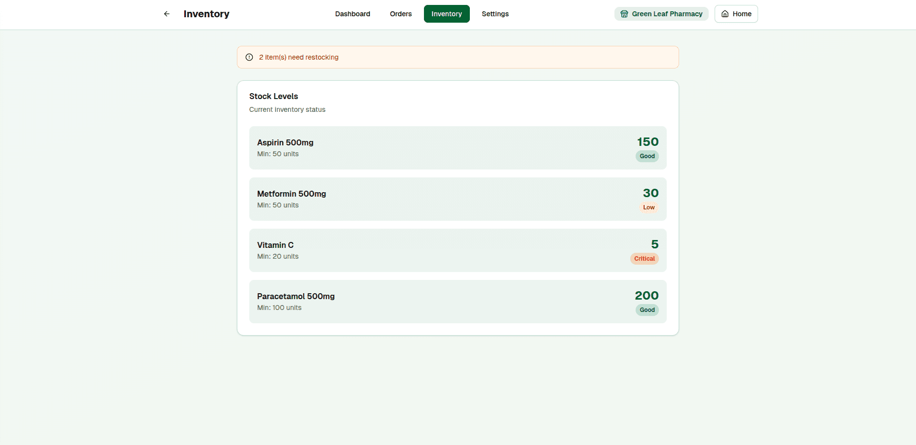 Inventory Management