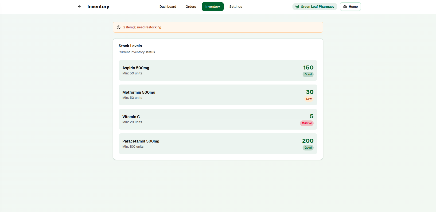 Inventory Management